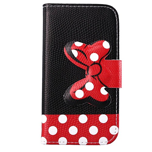 Red Bowknot Pattern PU Full Body Case with Card Slot for Motorola MOTO X