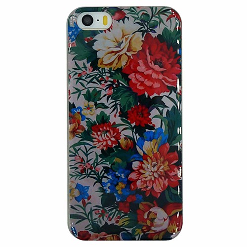 Flower Pattern PC Hard Back Cover Case for iPhone 5/5S