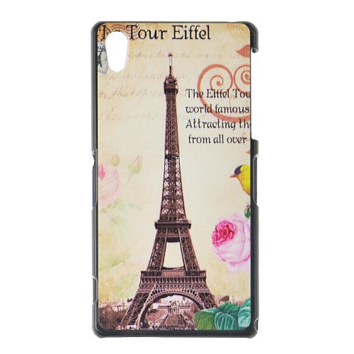 FITIN Colorful Eiffel Tower Pattern Plastic Hard Case for Sony Xperia Z2