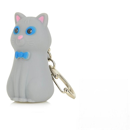 Bowknot Cat LED Keychain Flashlights(AG103)