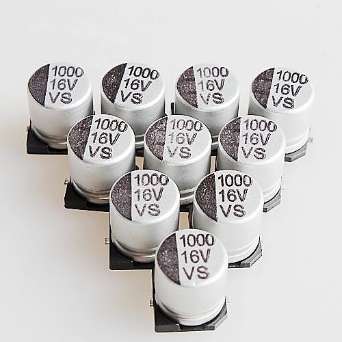 10 х 10 мм 16v 1000uF SMD алюминиевые электролитические конденсаторы (10 шт)