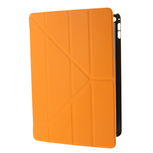 Multi-Folding Square Texture Style PU Leather Full Body Case with Stand for iPad Air/Air 2(Assorted Colors)