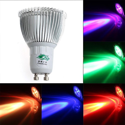 zweihnder gu10 3w 250LM 450-700nm 1xled RGB свет прожектора (AC 85-265V)