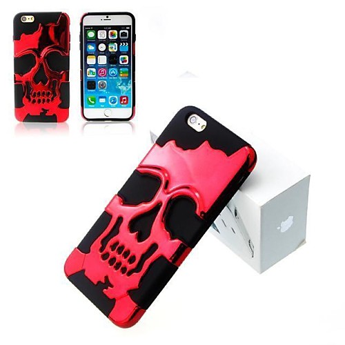 3D Silicon and Metal Fashion Cool Skulls Back Case Cover for iPhone 5/5S(Assorted Colors)