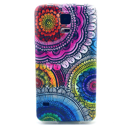 Калейдоскоп ВС цветами шаблон ТПУ мягкий чехол для Samsung Galaxy S5 i9600