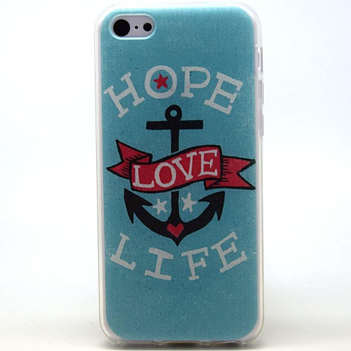 LOVE Rivet Pattern Soft Case for iPhone 5C