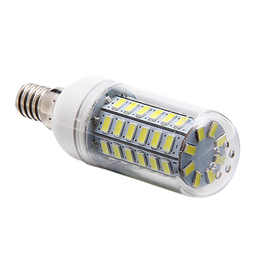 e14 12w 56x5730smd 1200lm 6000-6500k белый свет привел кукурузы лампочку (220-240)