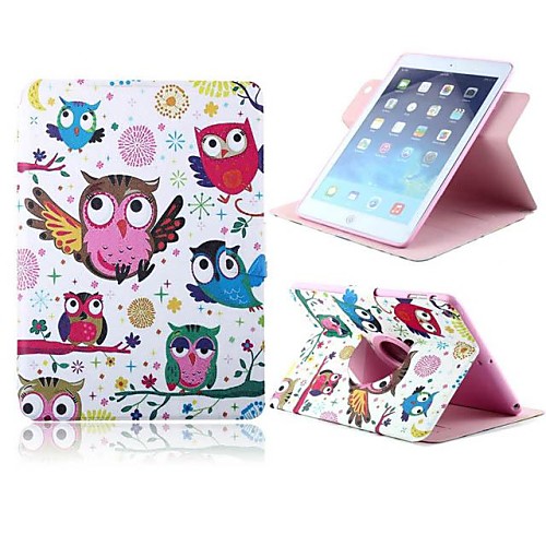 The Owl Design PU Full Body Case with Stand for iPad 2/3/4