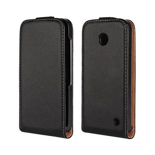 Open Up and Down PU Leather Full Body Case for Nokia Lumia 630