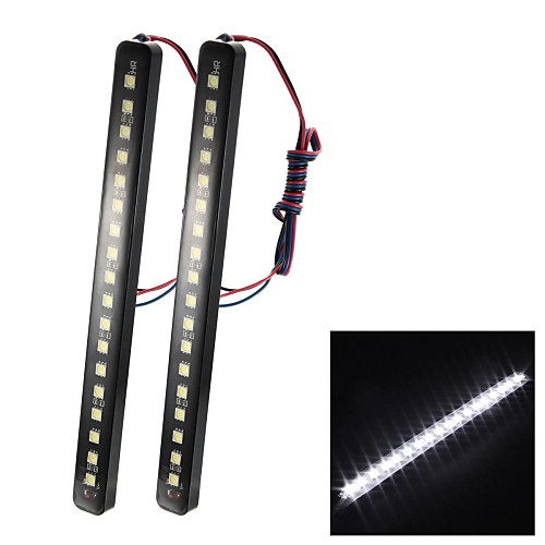 merdia 8w 100lm 18x5050smd привело белый свет автомобиль полосы света (пара / 12v)