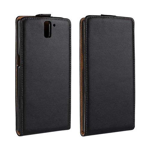 Open Up and Down PU Leather Full Body Case for One Plus One