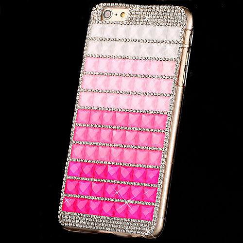 Gradient Colored Rhinestone PC Hard Case for iPhone 6 (Assorted Colors)