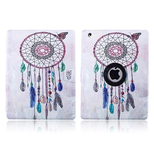 Aeolian Bells Pattern 360 Degree Rotation PU Leather Full Body Case with Stand for iPad Air