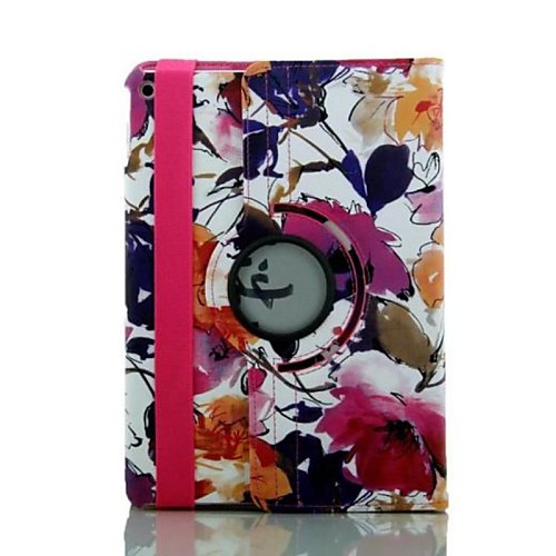 9.7 Inch 360 Degree Rotation Wash Painting Pattern with Stand Case for iPad Air 2