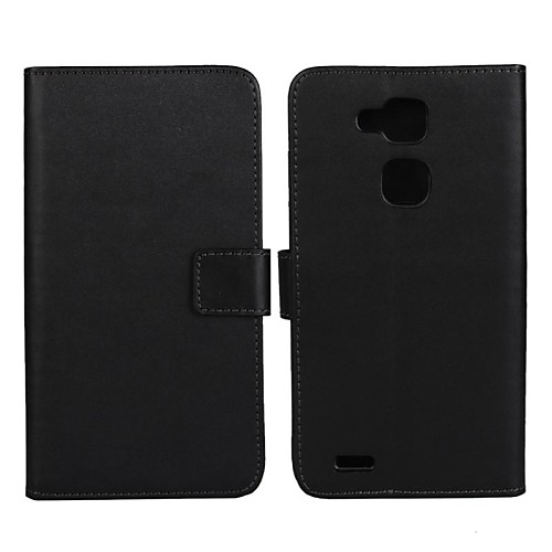 Solid Color Pattern PU Leahter Full Body Cover with Stand and Card Slot for Huawei Mate 7