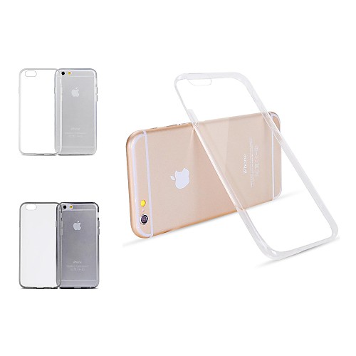 [XmasSale]XUNDD Transparent Solid Color TPU Hard Back Cover for iPhone 6 Plus (Assorted Color)