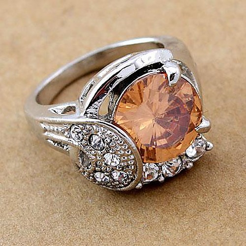 Fashion Rhinestone CZ Rings Random Color