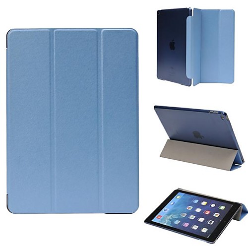 Silk Pattern Leather Case with Transparent Back Cover for iPad Air 2 (Assorted Colors)