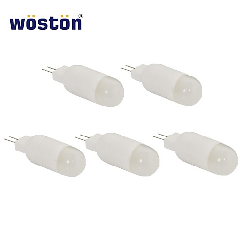 WOSTON  5Pcs G4 3W 4x5730SMD 300LM 2700-3300K Warm White LED Spot Light (AC/DC 12V)