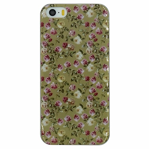 Flower Pattern PC Hard Back Cover Case for iPhone 5/5S