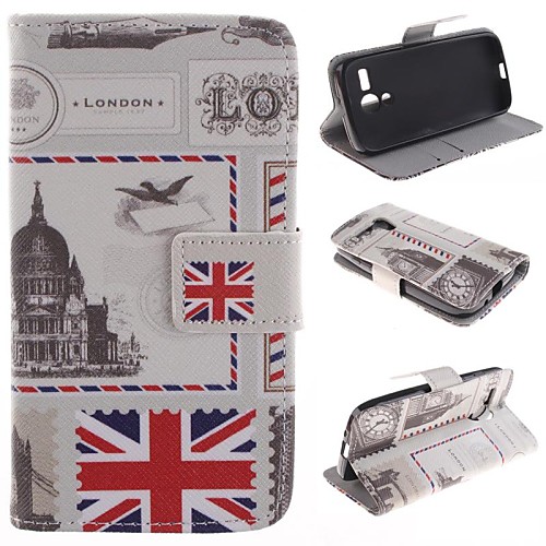 Stamp Designing PU Leather Case Cover with Stand and Card Slot for Motorola MOTO G