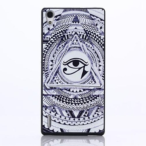 Eye Pattern PC Hard Back Case for Huawei Ascend P7