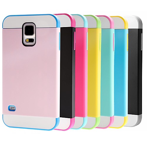 Hybrid Rugged Rubber Hard Case Cover for Samsung Galaxy S5  i9600 (Assorted Colors)