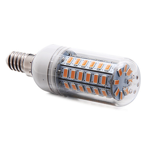 e14 12w 56x5730smd 1200lm 3000-3500k теплый белый свет привел кукурузы лампочку (220-240)