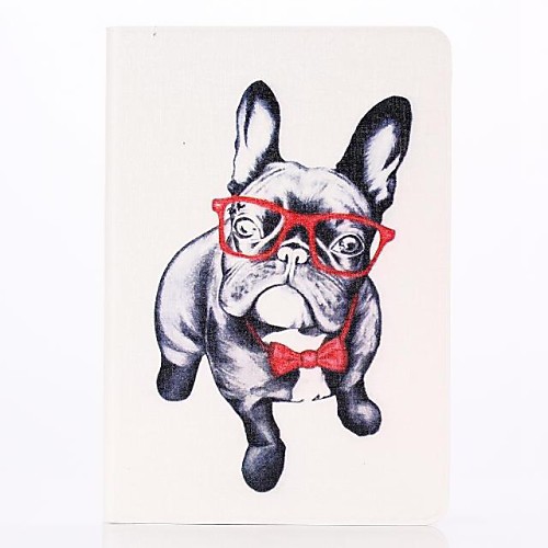 Glasses Dog Design Full Body Case Cover with Stand for iPad Air 2