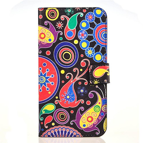 Colorful Jellyfish Pattern PU Leather Case with Stand and Card Slot for Huawei Ascend G7