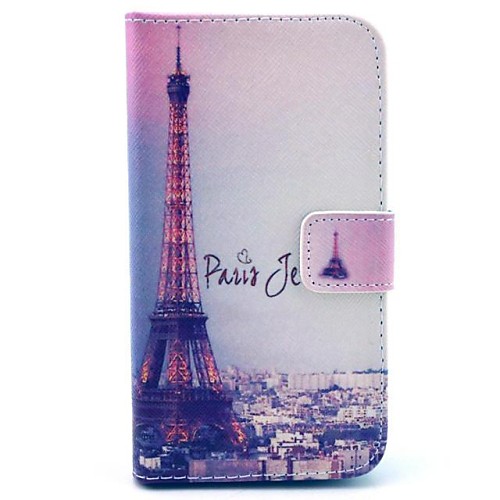 Signature Eiffel Tower  Pattern PU Leahter Full Body Cover with Stand and Card Slot for Huawei Y530