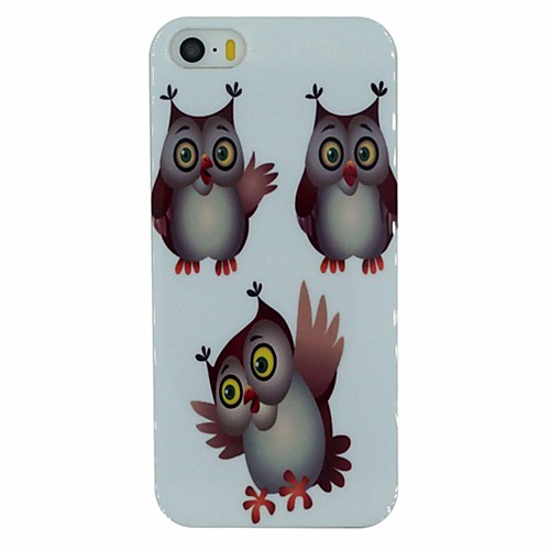 Three Naughty Owls Pattern PC Hard Back Cover Case for iPhone 5/5S