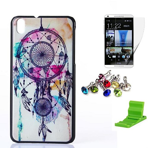 Dream Catcher Pattern PC Hard Case with Screen Protector,Anti-dust Plug and Stand for HTC Desire 816