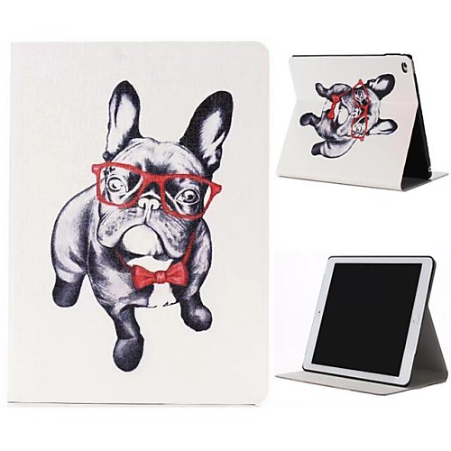 Pug Design PU Full Body Case with Stand for iPad Air 2