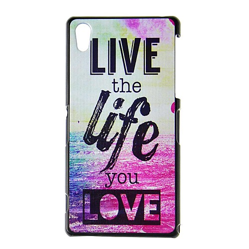 FITIN Colorful Words Pattern Plastic Hard Case for Sony Xperia Z2