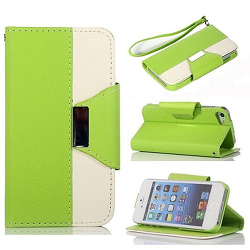 KARZEA Triangle type Mixed Colors TPU Leather Full Body With Stand and Stylus for iPhone 5/5S(Assorted Colors)