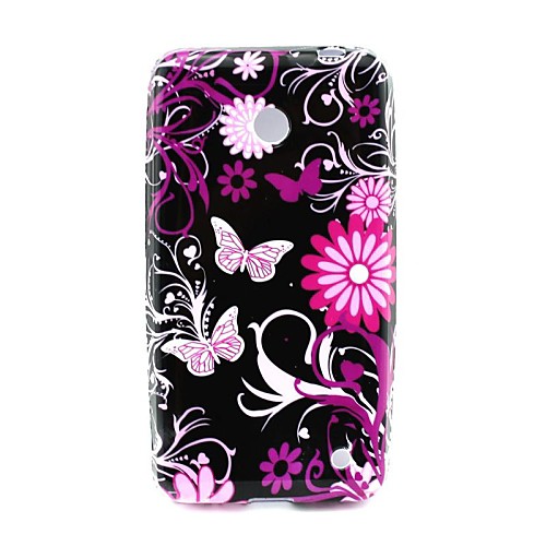 Pink Butterly TPU Solf Cover for Nokia Lumia 630/635