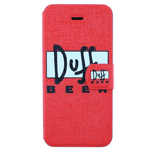 Doff Beer Pattern Clamshell PU Leather Full Body Case with Card Slot for iPhone 5C