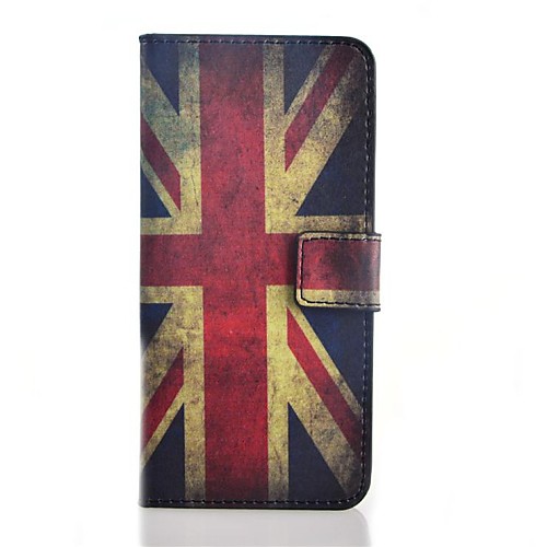 British Flag Pattern PU Leather Case with Stand and Card Slot for Wiko Wax