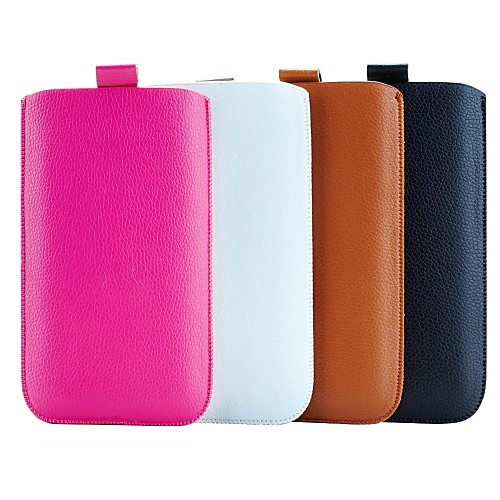 Litchi Grain Side Whipstitch Skins  PU Leather Pouches  for iPhone 6 Plus(Assorted Colors)