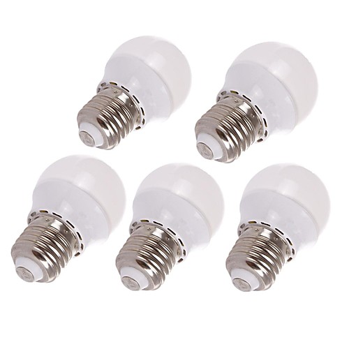 5PCS E27 G45 3W 6x2835SMD 250LM 6000K COOL White Light LED Globe Bulb (200-240V)