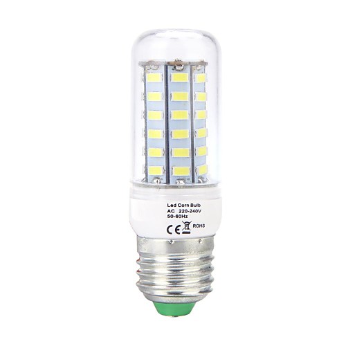 e27 5w 56x5730smd 530lm 6500K белый свет привел кукурузы лампы 220В-240В