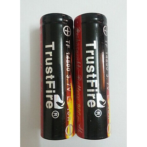 TrustFire 14500 Li-Ion аккумулятор 3.6v 900mAh черный (2 шт)