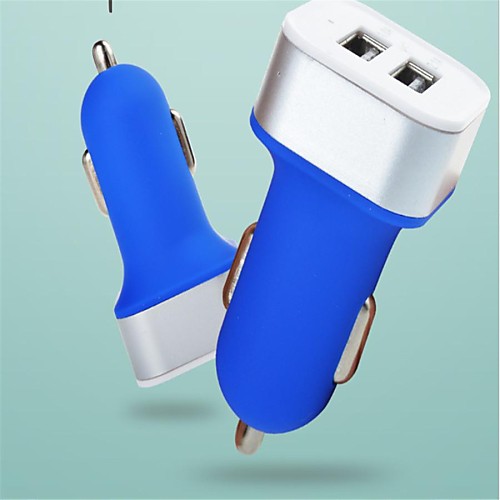 универсальный Dual USB порт молоть песчаные квадратный стиль автомобильное зарядное устройство (5V / 3.1A) (разных цветов)