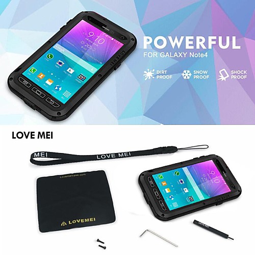 New LoveMei Antichoc Etanche Robuste Waterproof Shockproof Protection Metal Case for GALAXY NOTE 4 (Assorted Colors)