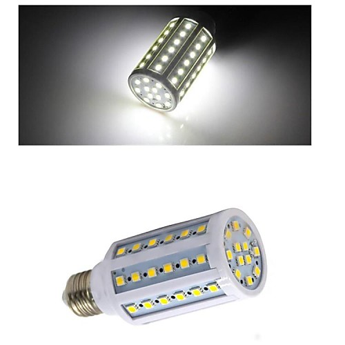 e27 10w 60x5050smd 600lm 6000-6500K холодный белый цвет свет привел кукуруза лампа (220В)