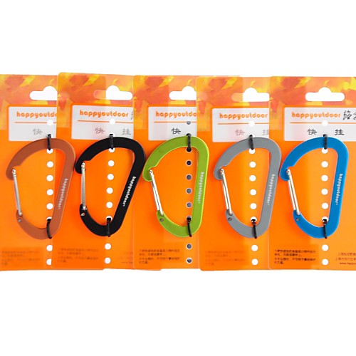 7mm Wiregate Carabiner Quick Release Hanging Keychain Keyring (Random Color)