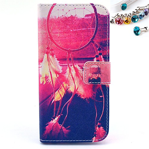 Wind Chimes Pattern PU Leather Full Body Case with Card Slot and Stand for iPhone 6