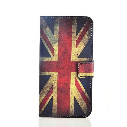 British Flag Pattern PU Leather Case with Stand and Card Slot for Wiko Lenny