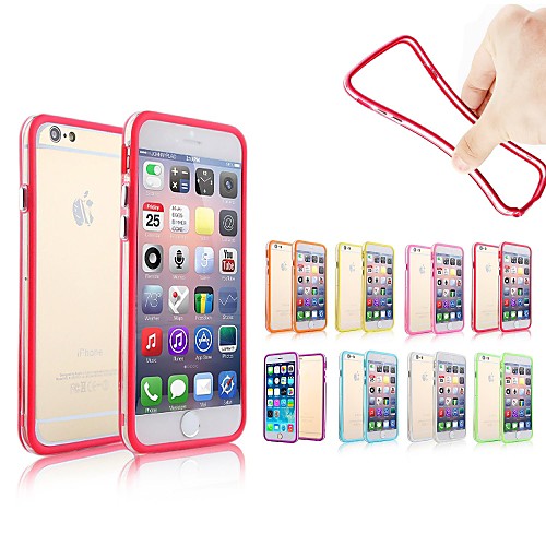 Soft High Quality Silicone Protective Bumper Frame Case for iPhone 6 Plus (Assorted Color)